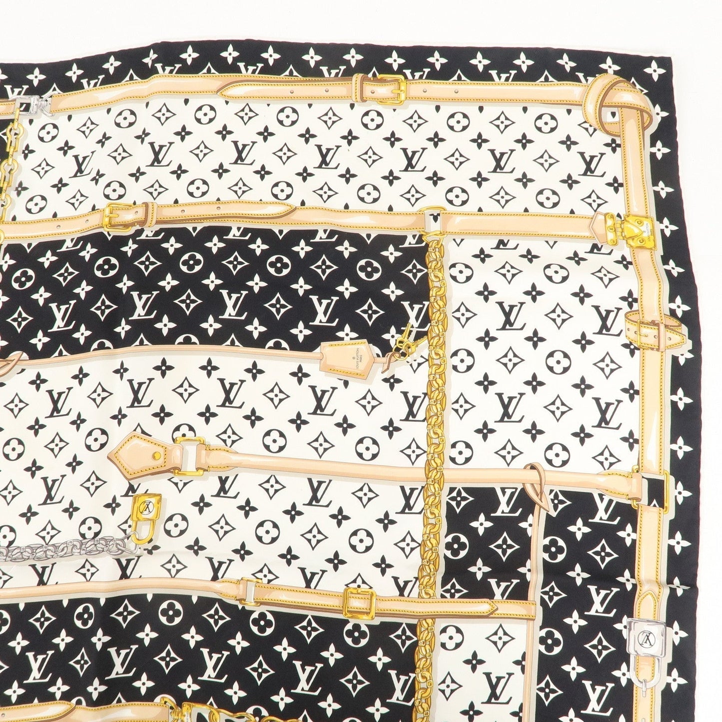 Louis Vuitton Carre Monogram Confidential Scarf Silk M78667