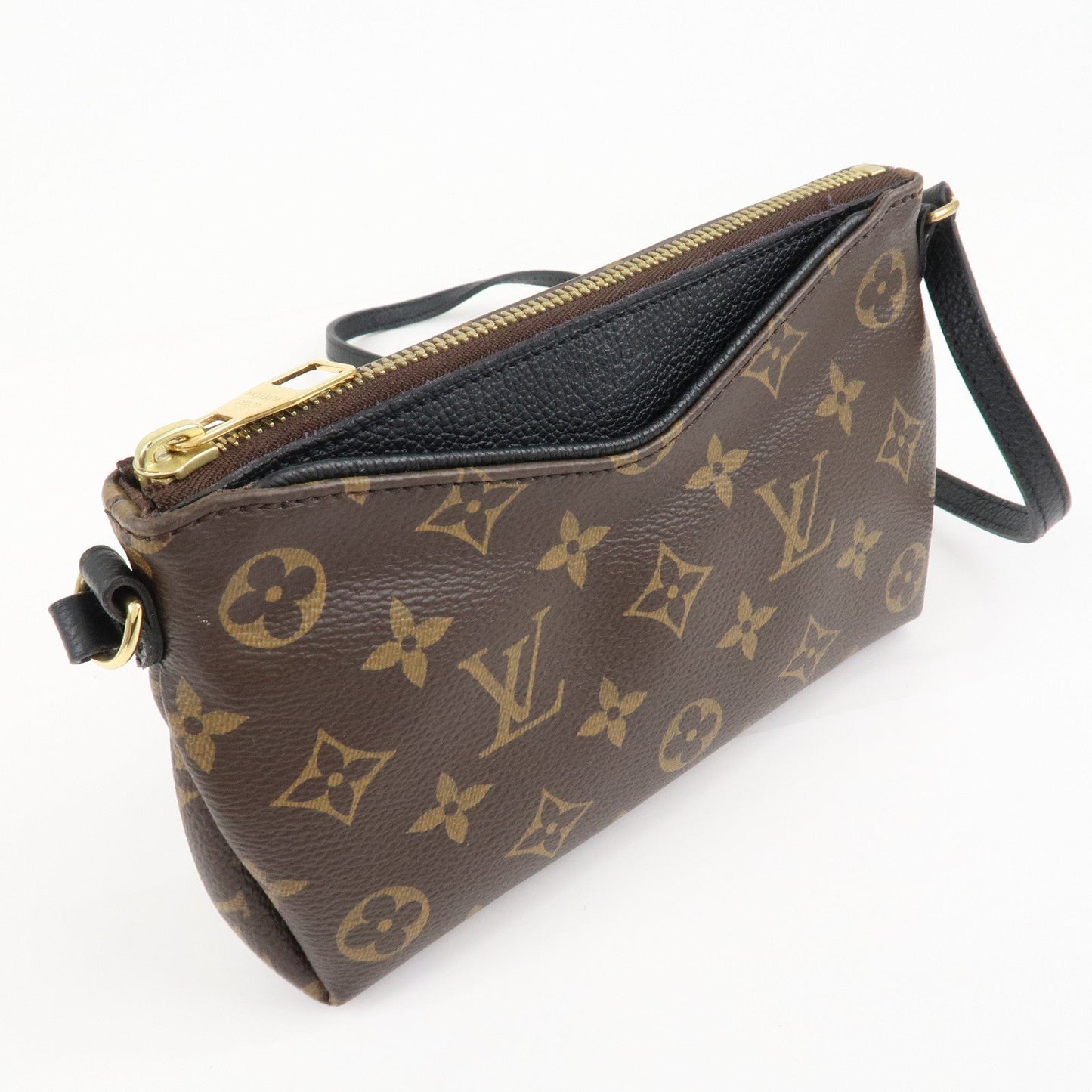 Louis Vuitton Monogram Pallas Uniforms Shoulder Bag Noir