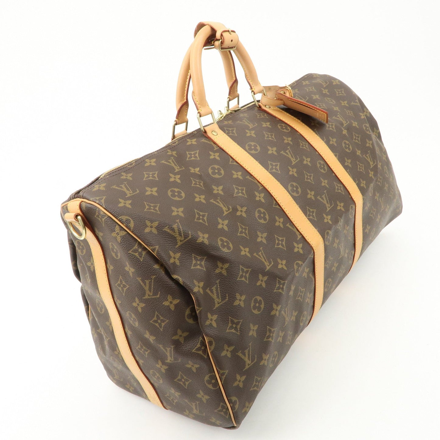 Louis Vuitton Monogram Keep All Bandouliere 55 Boston Bag M41414