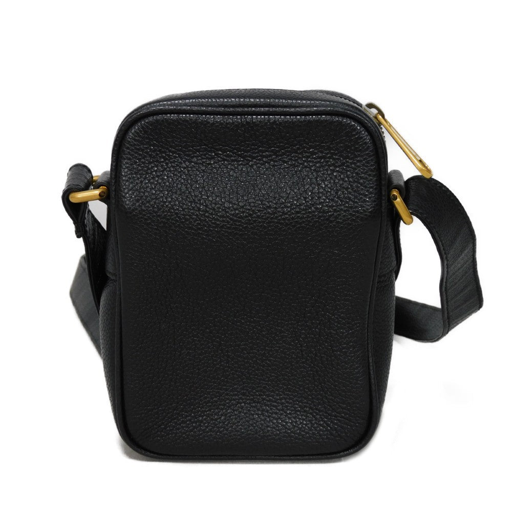 GUCCI Shoulder Bag 574803 0Y2AT 8163 Textured leather Black x green x red Web Stripe Shelly Vintage logo print Micro Messenger Bag unisex(Unisex)