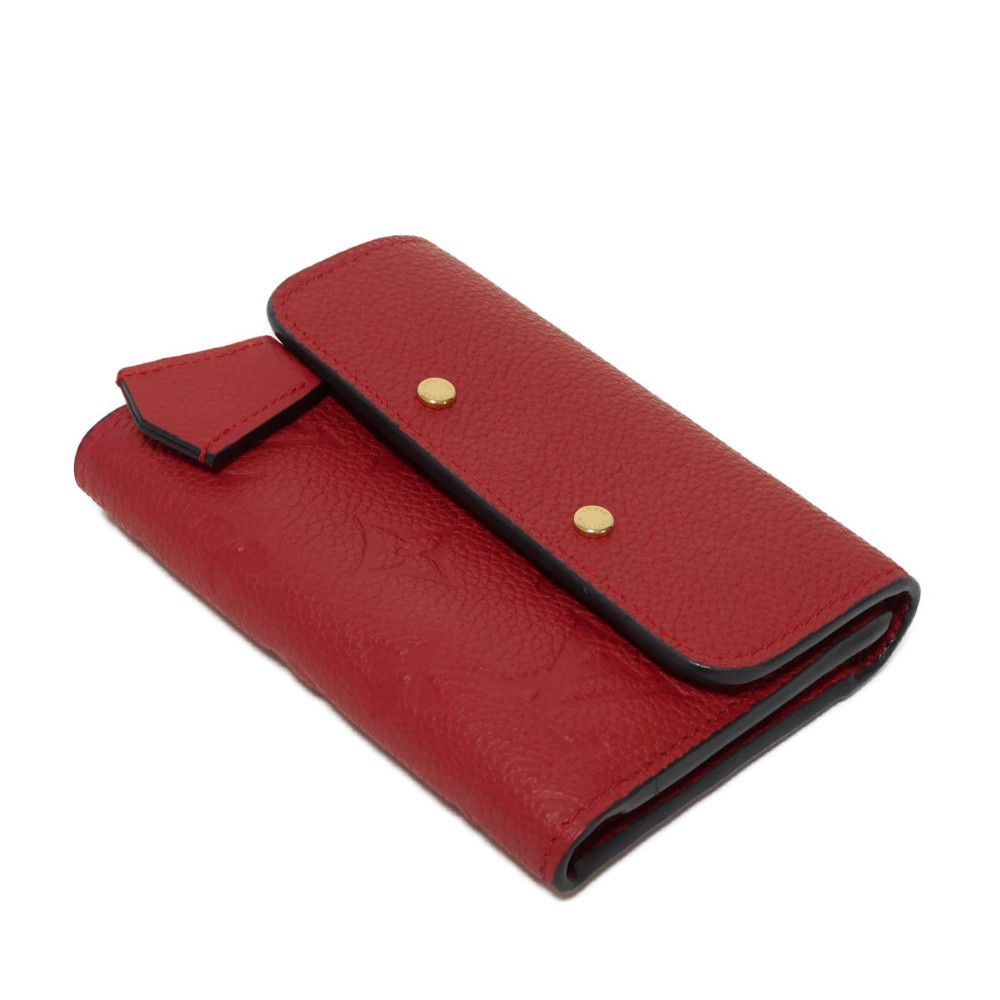 LOUIS VUITTON Tri-fold wallet M62185 Implant leather (monogram embossed) Slys LV logo flower emboss Monogram Unplant Portefeuille Pont Neuf Compact unisex(Unisex)