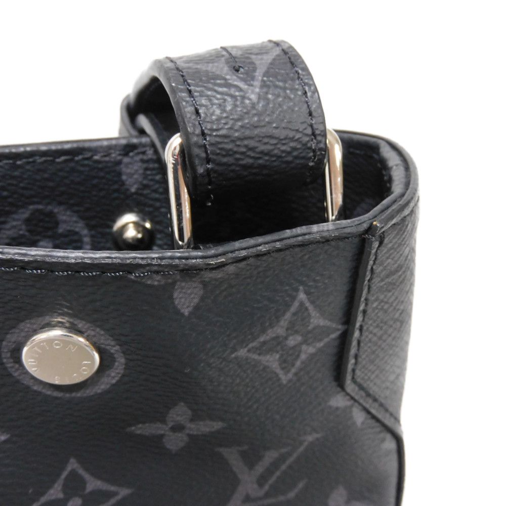 LOUIS VUITTON Tote Bag M30431 Taiga leather x monogram canvas Noir Black 2WAY Shoulder Bag Taigarama monogram Eclipse City tote mens
