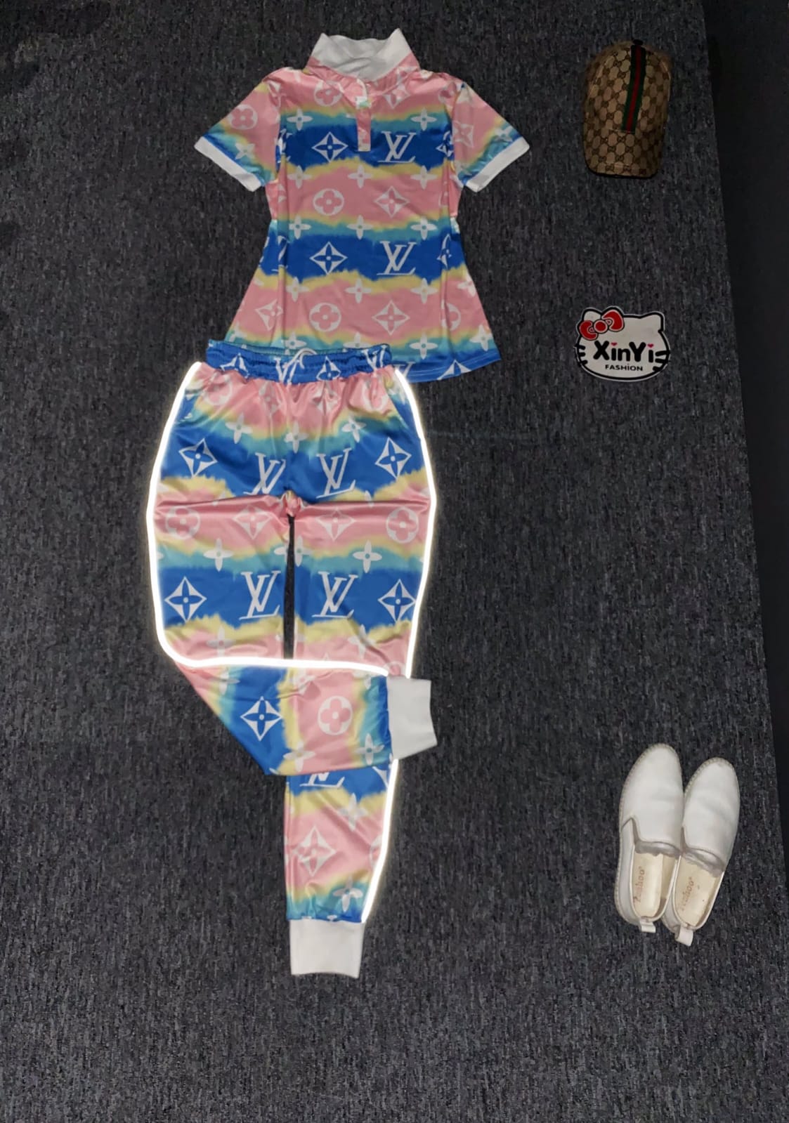 Louis Vuitton Jogger and Tshirts Set.