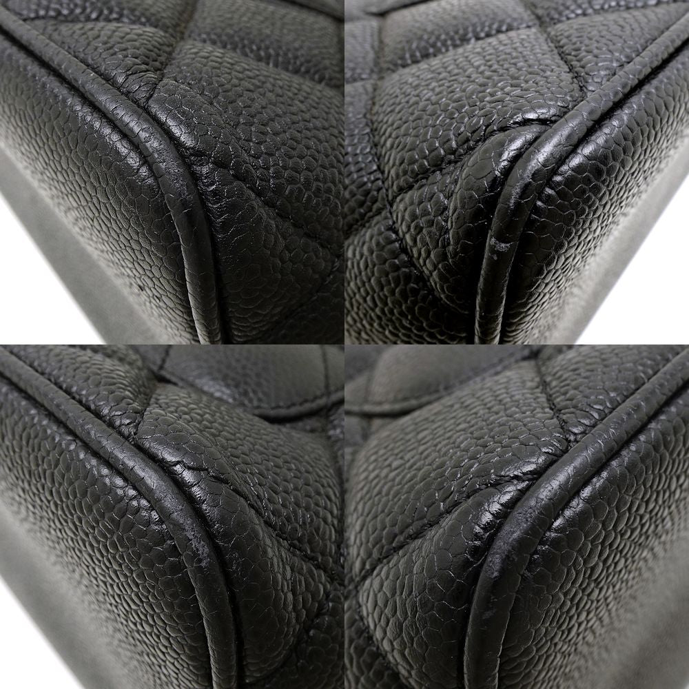 Chanel Reprint Tote Bag Caviar Skin Black