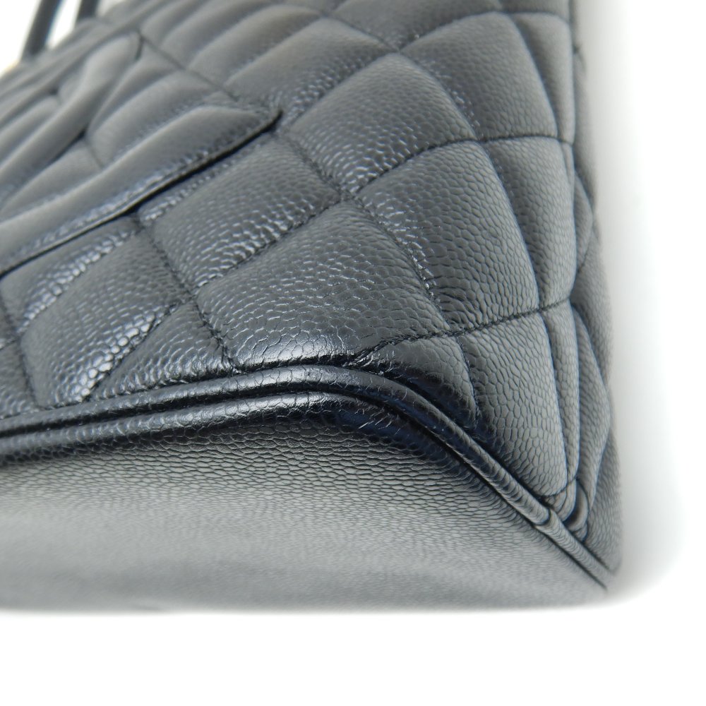 Chanel Reprint Tote Bag Caviar Skin Black