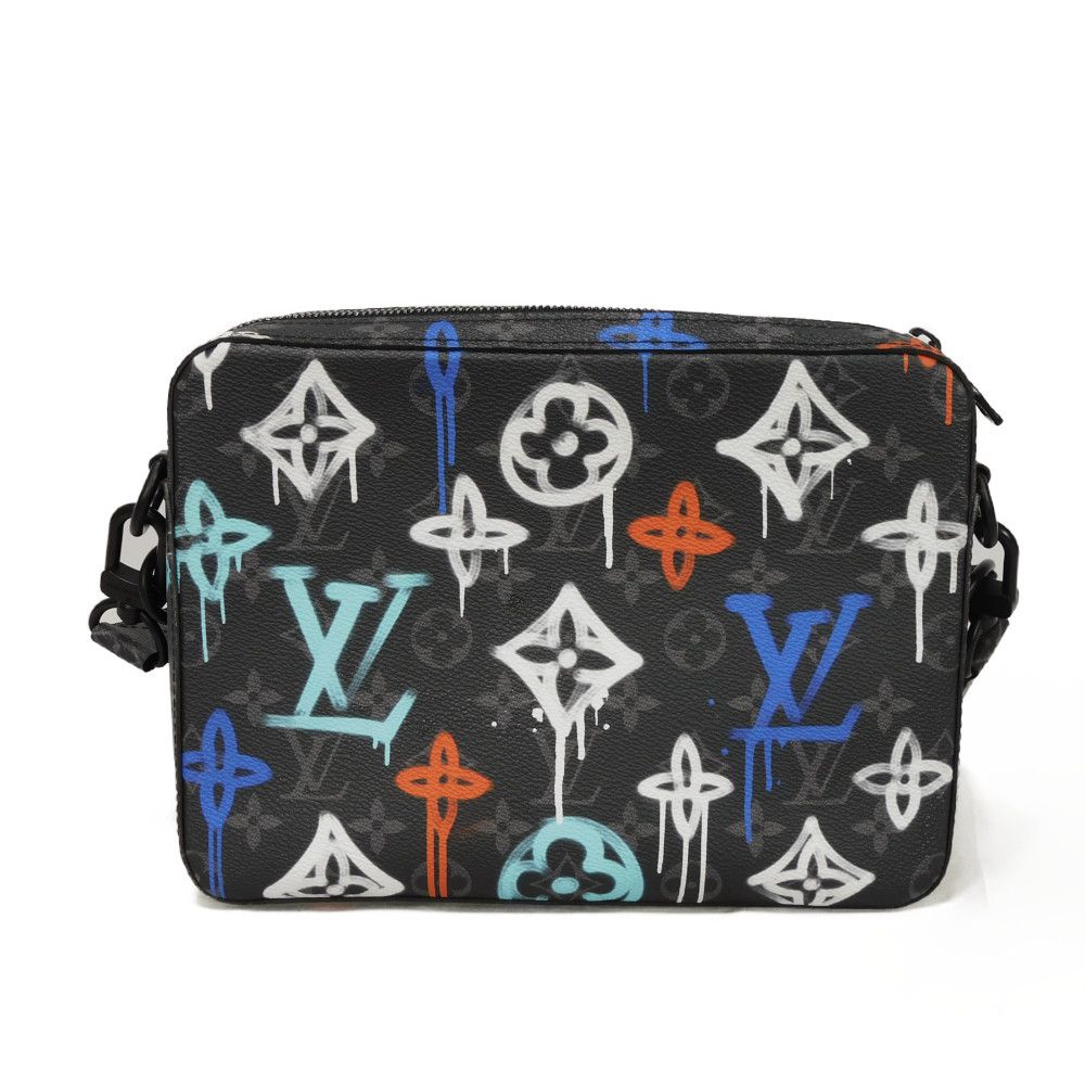 LOUIS VUITTON Shoulder Bag M21396 Monogram Eclipse Canvas Noir monogram eclipse graffiti Trio Messenger