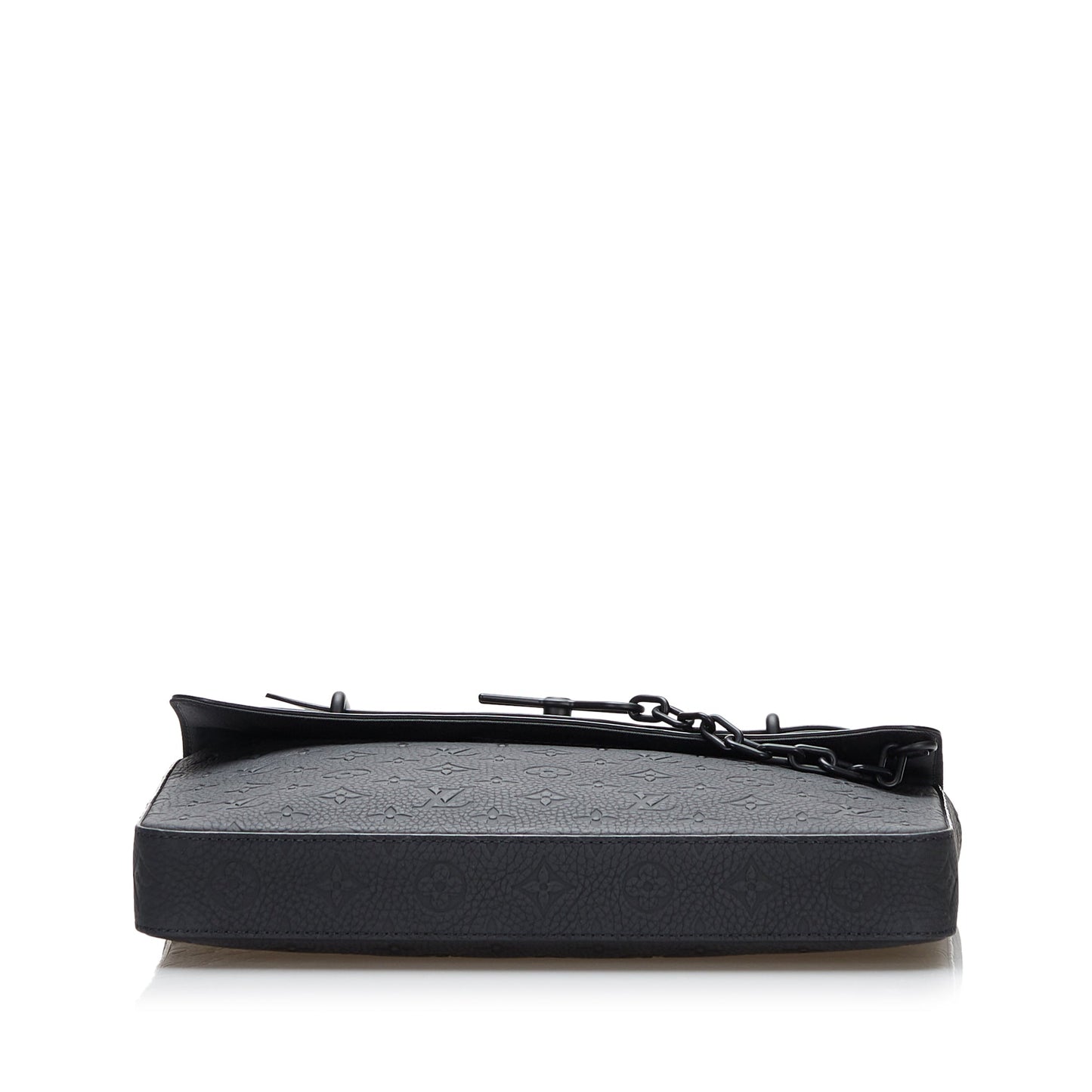 Black Louis Vuitton Monogram Taurillon Pochette Steamer Clutch Bag