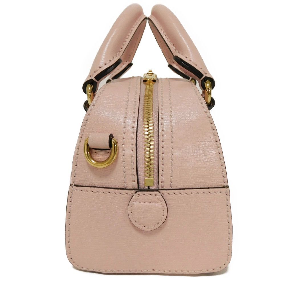 GUCCI Handbag 724606 AABUY 8442 Calf leather Light pink GG Offdia Animal Print Mini Bag