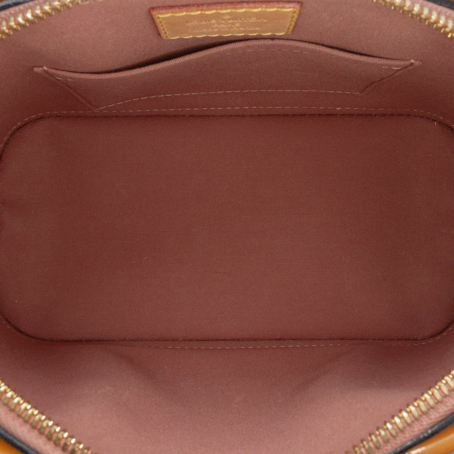 Brown Louis Vuitton Monogram Vernis Alma BB Satchel