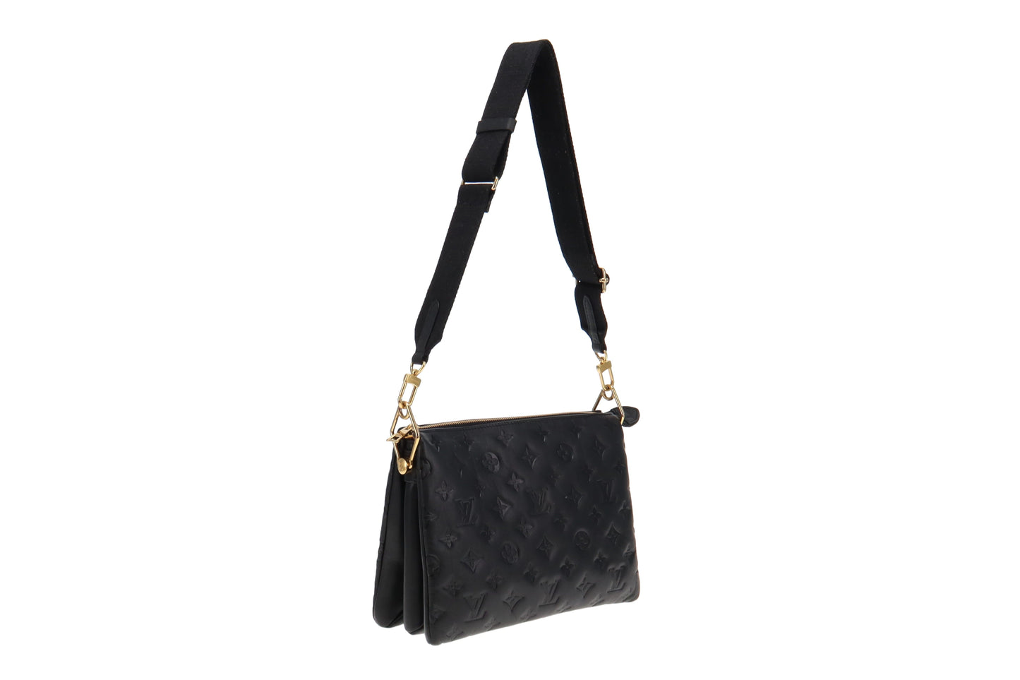 Louis Vuitton Black Coussin PM With Gold Hardware