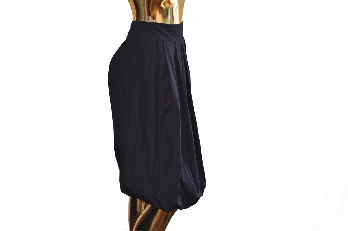 Louis Vuitton Navy Balloon Skirt Size 34