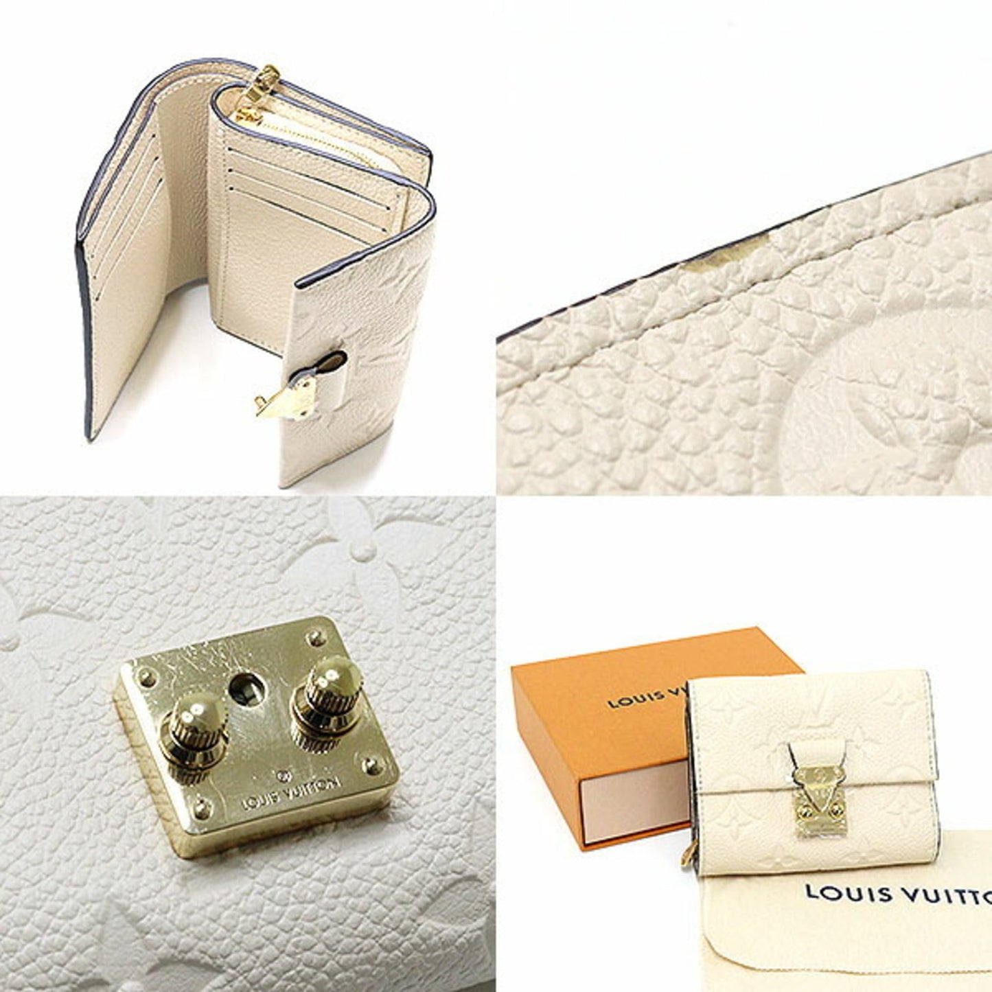 Louis Vuitton Monogram Empreinte Leather Wallet (Tri-Fold)