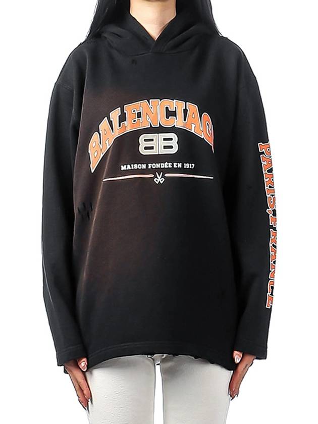 Luxury Balenciaga Trending 2026 BB Logo Hoodie Black
