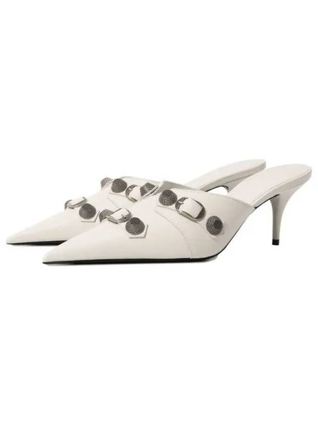 Luxury Balenciaga Trending 2026 Cagole 70mm Mule Optic White