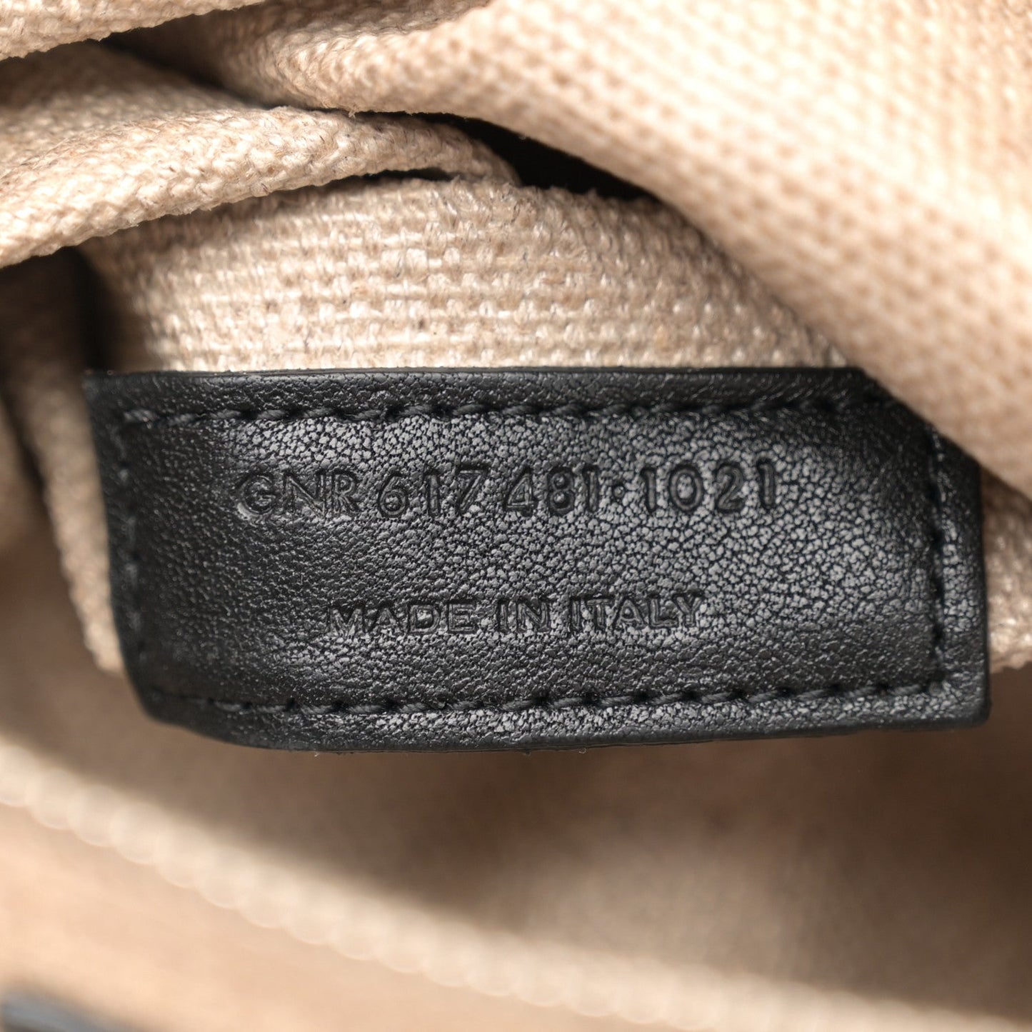 Saint Laurent Linen Calfskin Small Rive Gauche Tote Greggio Natural
