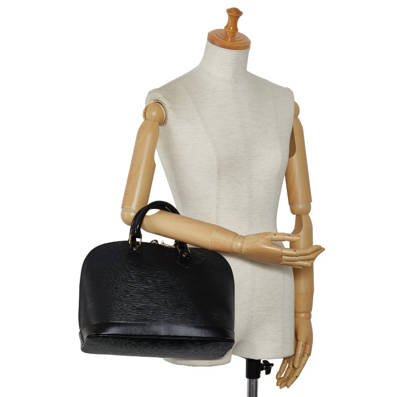 Louis Vuitton Epi Alma Handbag M52142 Noir Black Leather Louis Vuitton