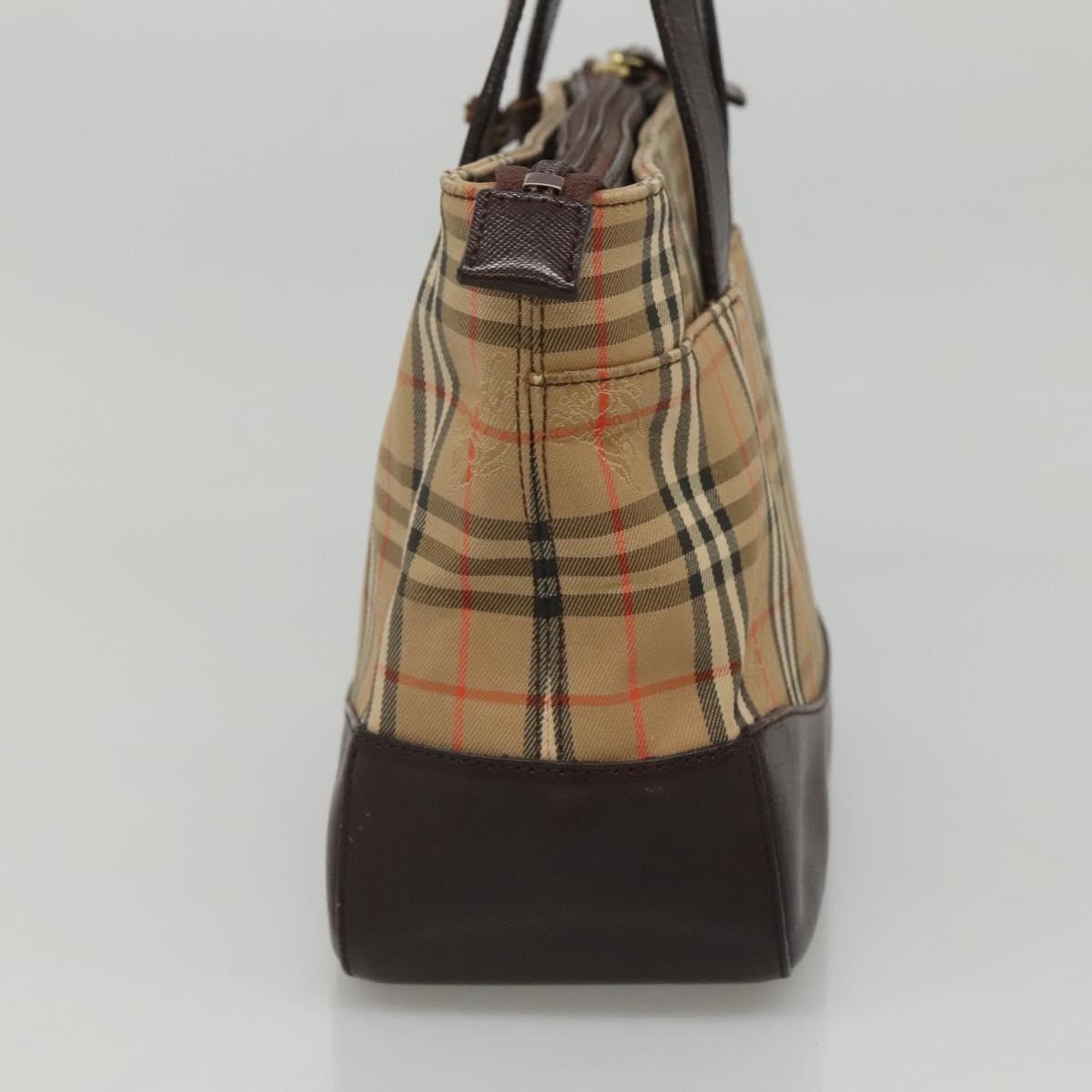 Burberry Nova Check Beige Canvas Handbag ( )