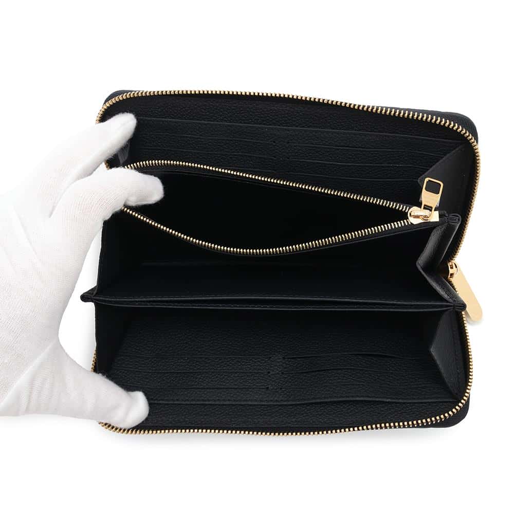LOUIS VUITTON LV Ã TM Zippy Wallet Panda Japan Limited Edition NoirM14160 Monogram Empreinte Leather