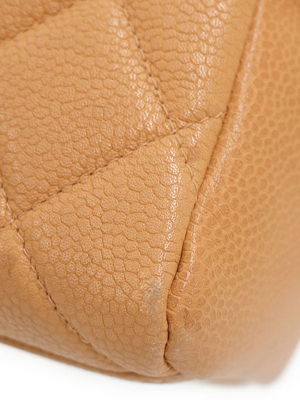 Chanel Matelasse Chain Shoulder Bag Beige