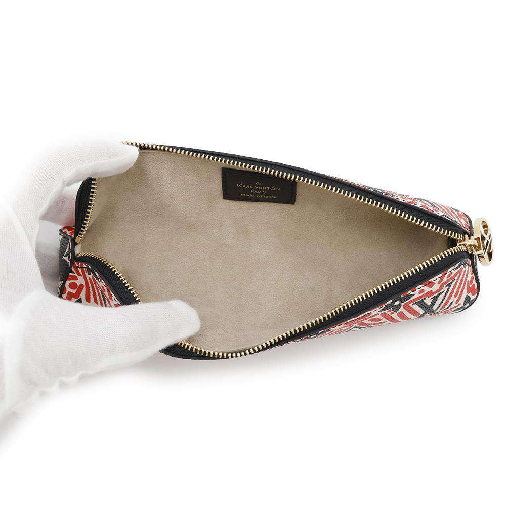 LOUIS VUITTON Truth Elizabet Claim/RougeGI0498 Monogram LV Craffiti
