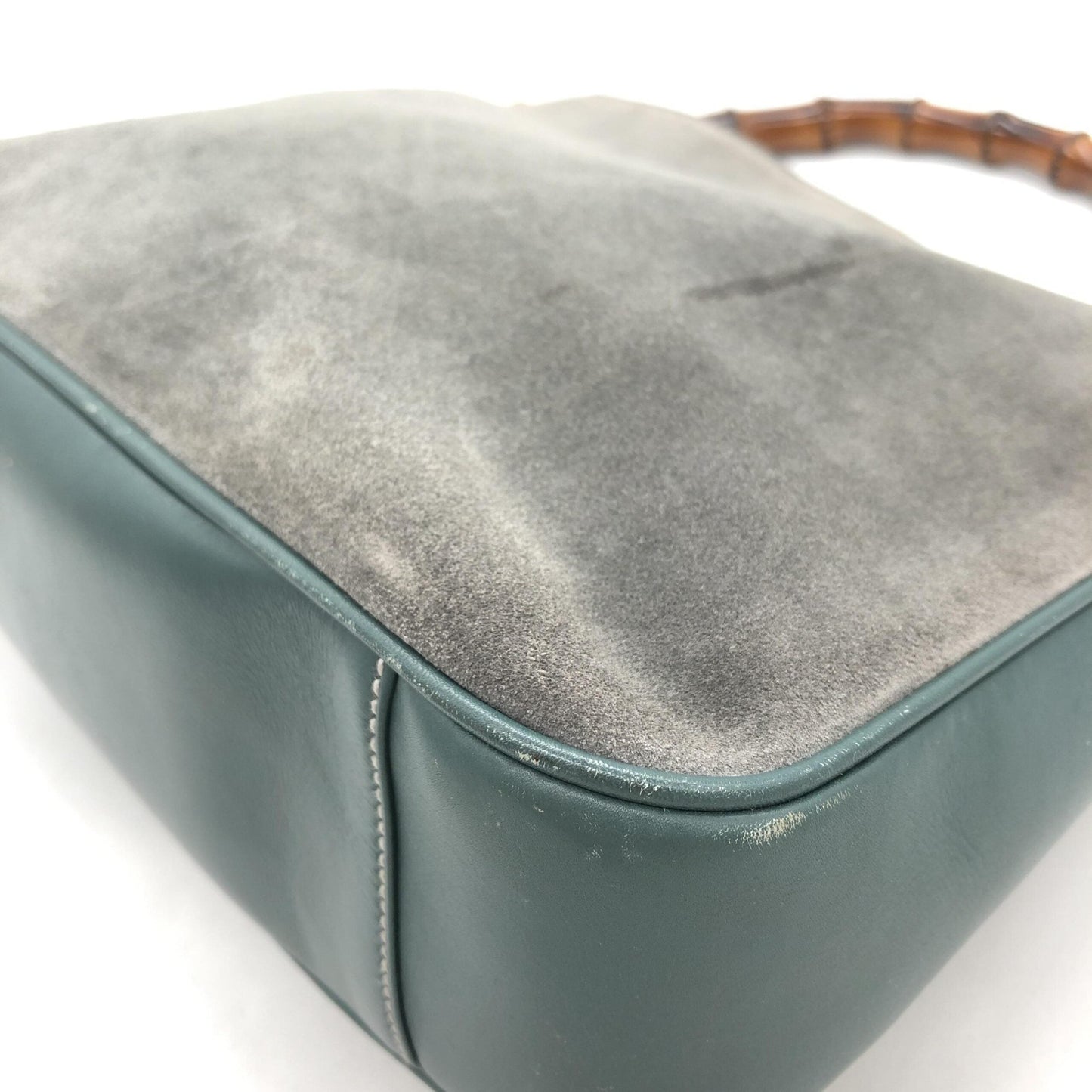 Gucci Bamboo Suede Shoulder Women's Bag ( )