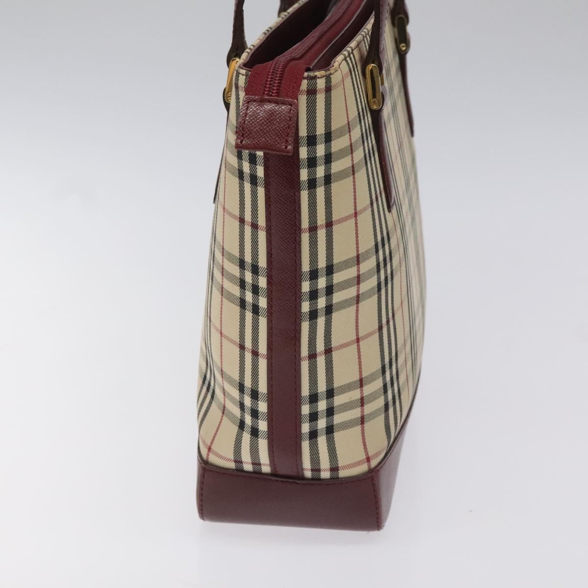 Burberry Nova Check Beige Canvas Tote Bag ( )