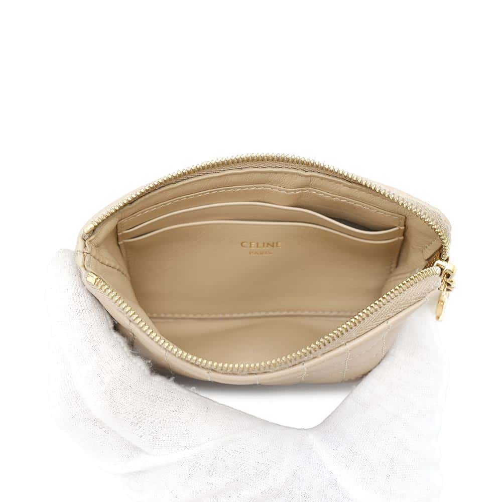 CELINE CBag Charm Coin purse Beige10B823BFL.03ND Leather