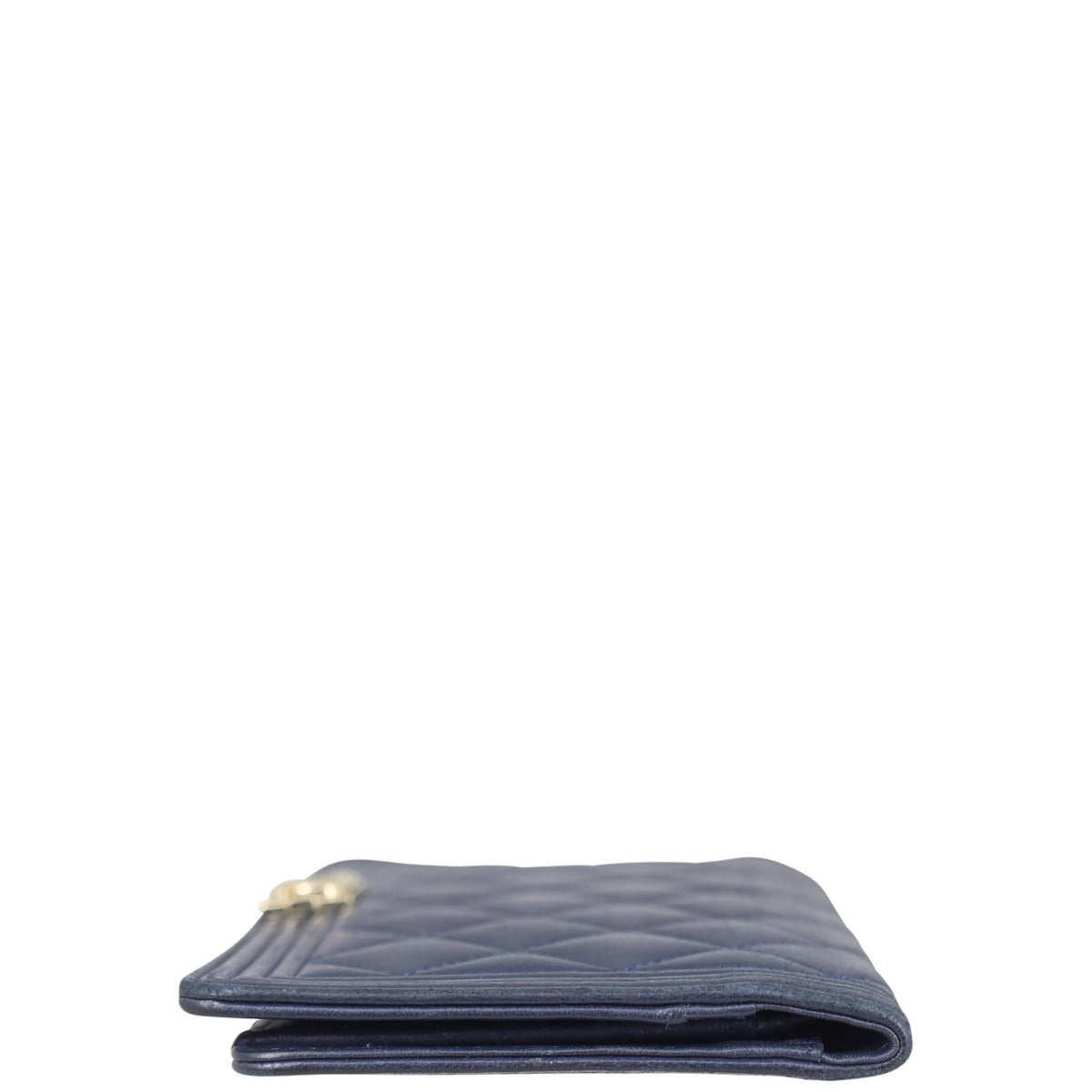 Chanel Boy Long Flap Wallet | Navy