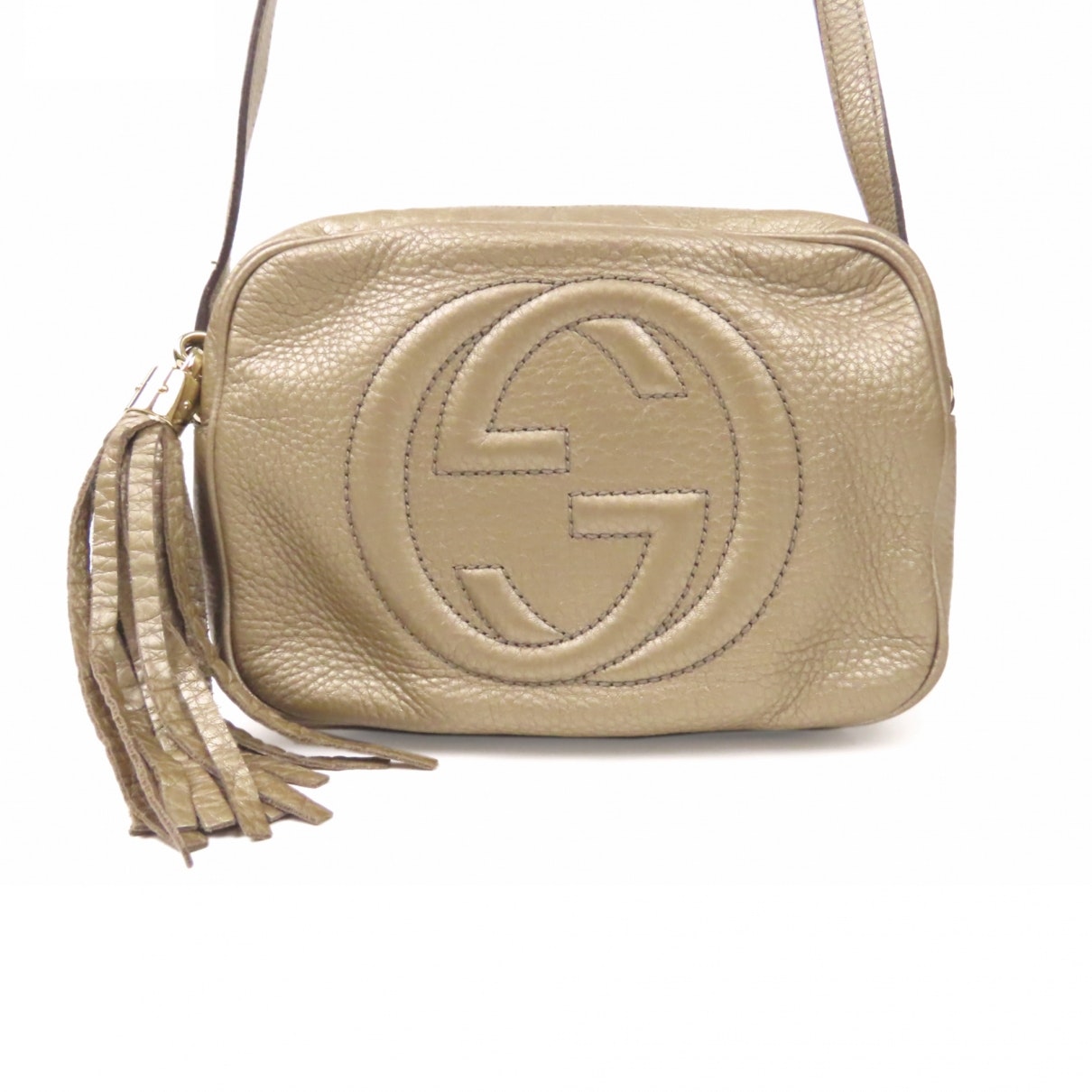 Gucci soho gold leather handbag