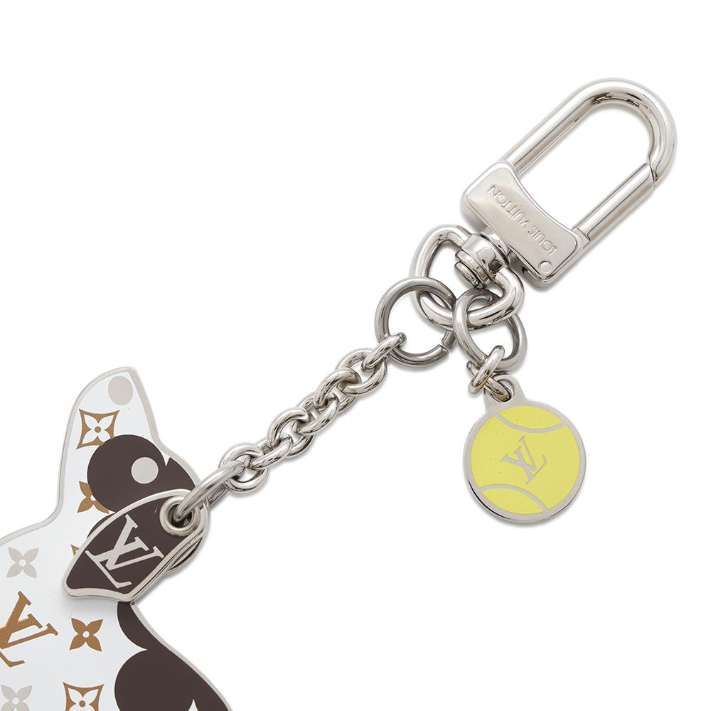 LOUIS VUITTON Bijoux Sac LV Dog White/BrownM00747 Metal