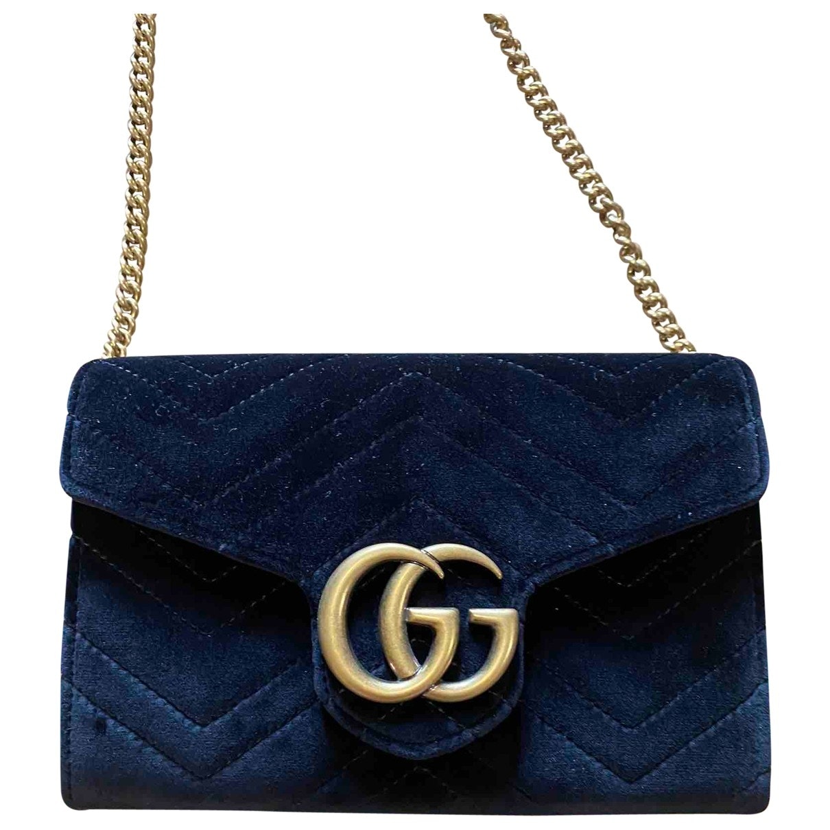 Gucci marmont black velvet handbag