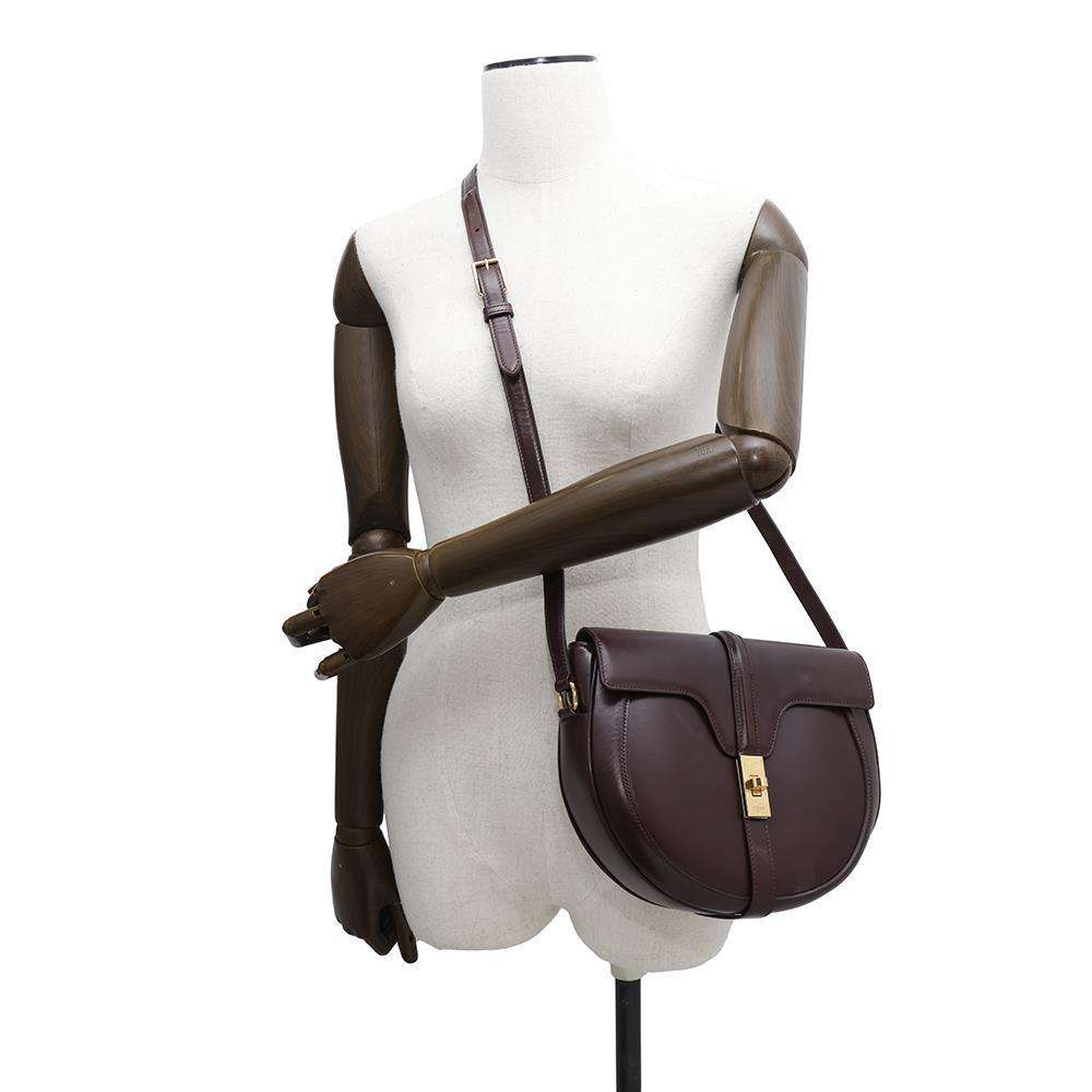 CELINE Busas 16 Seize Shoulder Bag Bordeaux189193 Leather