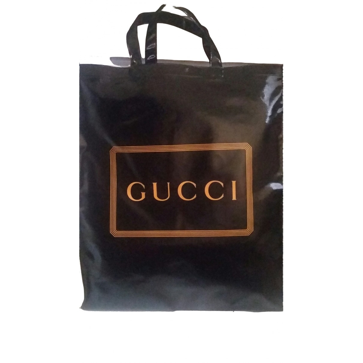 Gucci black plastic handbag