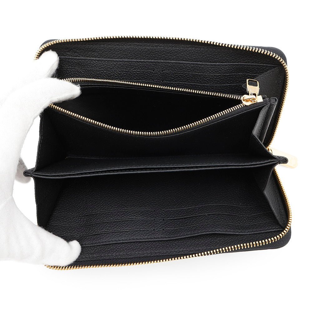 LOUIS VUITTON LV Ã TM Zippy Wallet Japan Limited Edition NoirM14160 Monogram Empreinte Leather