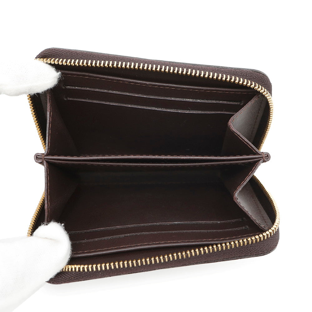 LOUIS VUITTON Zippy Coin Purse Amarante/Rouge FauvisteM91719 Monogram Vernis Leather Rayures