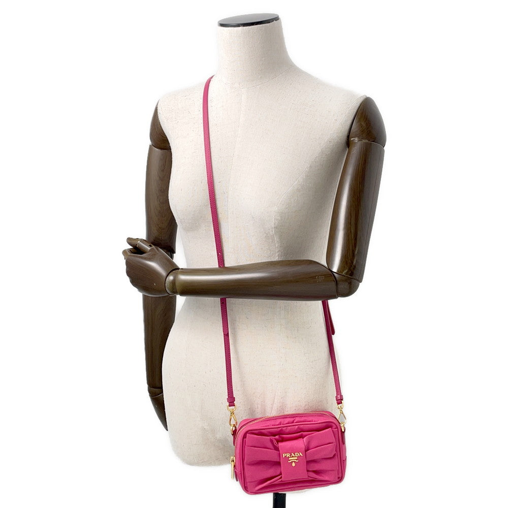 PRADA ?Ribbon Shoulder Pink1N1727 Nylon