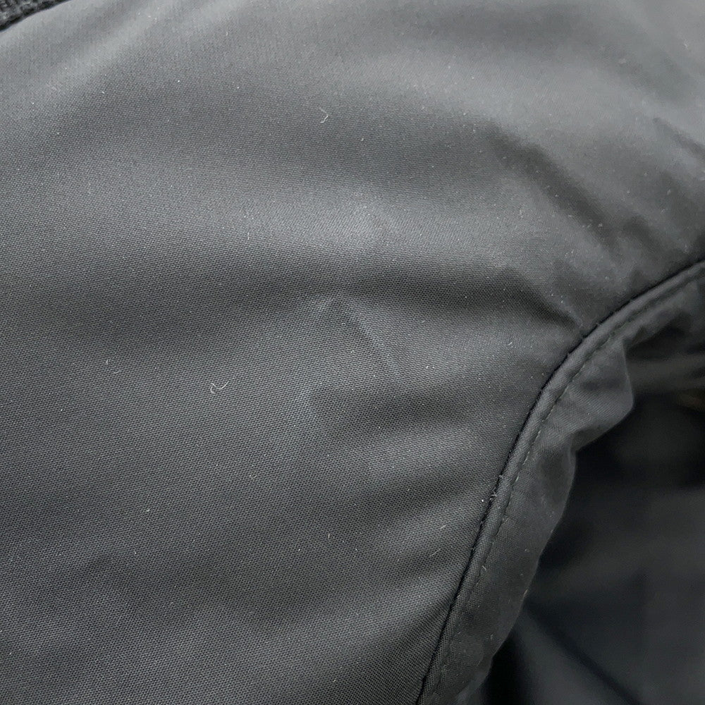 HERMES Crude Cell Patch Quilted Down Jacket Size 38 Black Polyester100%