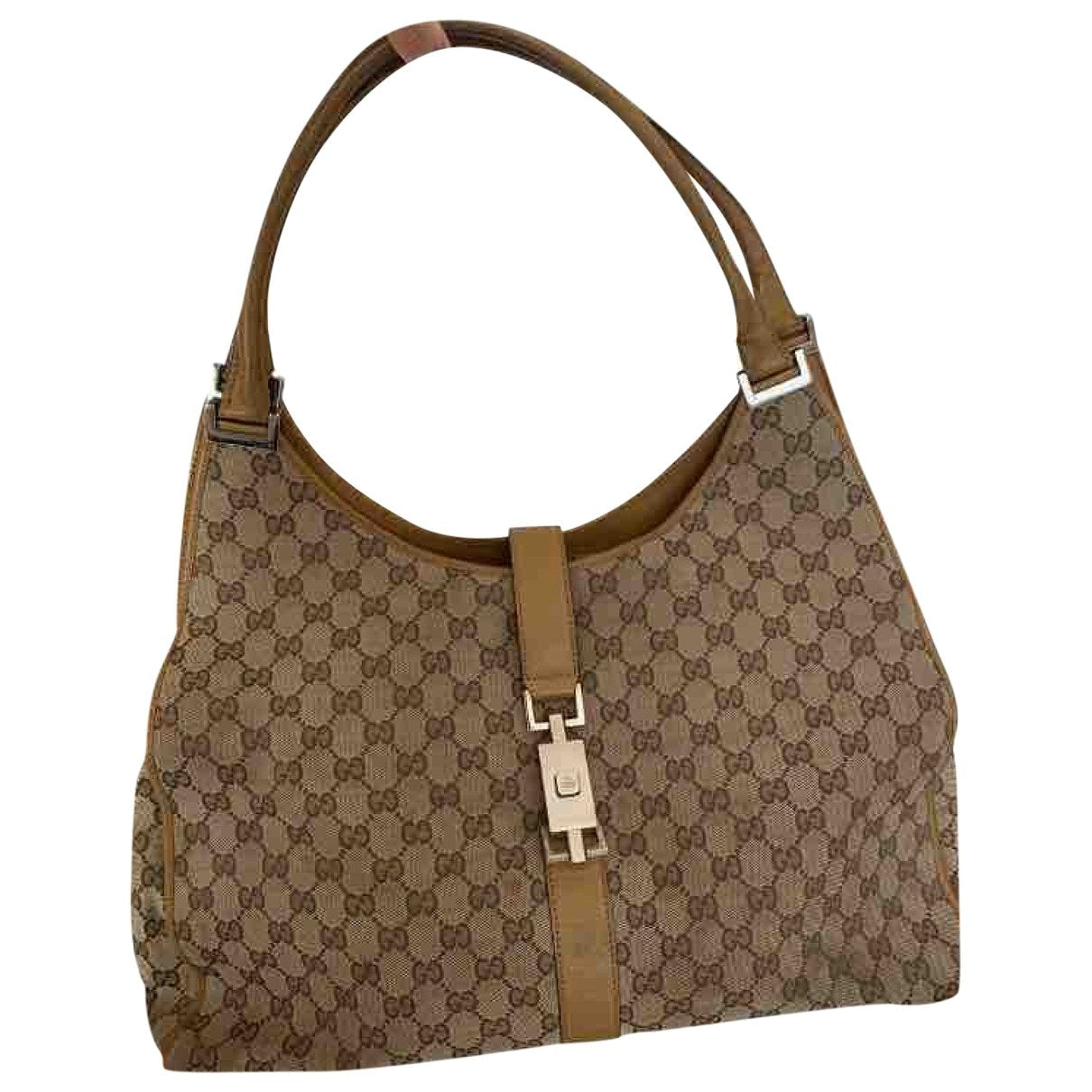 Gucci jackie beige cloth handbag