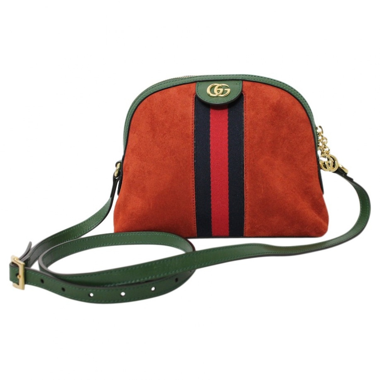 Gucci ophidia red suede handbag