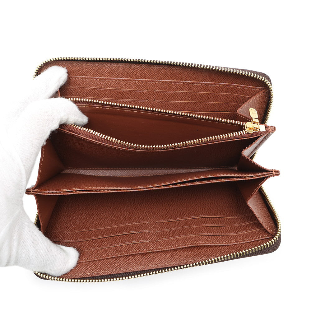 LOUIS VUITTON Zippy Wallet BrownM42616 Monogram