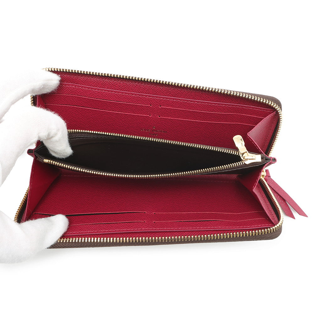 LOUIS VUITTON Portefeuille Clemence FuchsiaM60742 Monogram