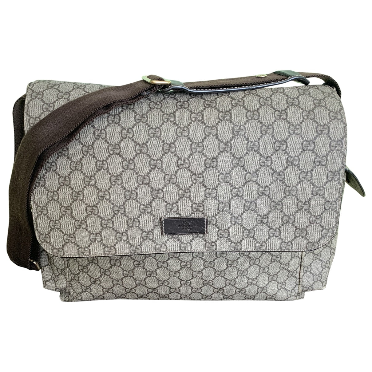 Gucci beige cloth travel bag