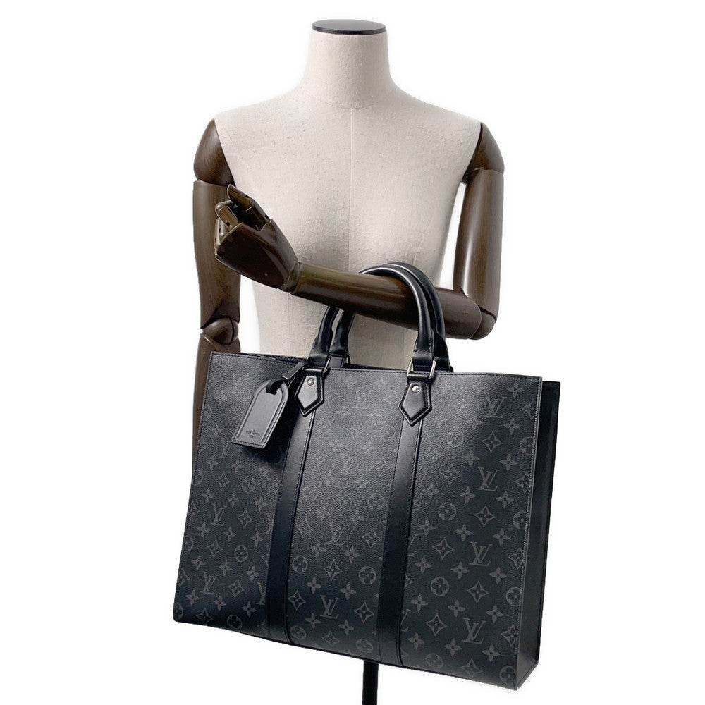 LOUIS VUITTON ?Sac Plat 24H BlackM47059 Monogram Eclipse
