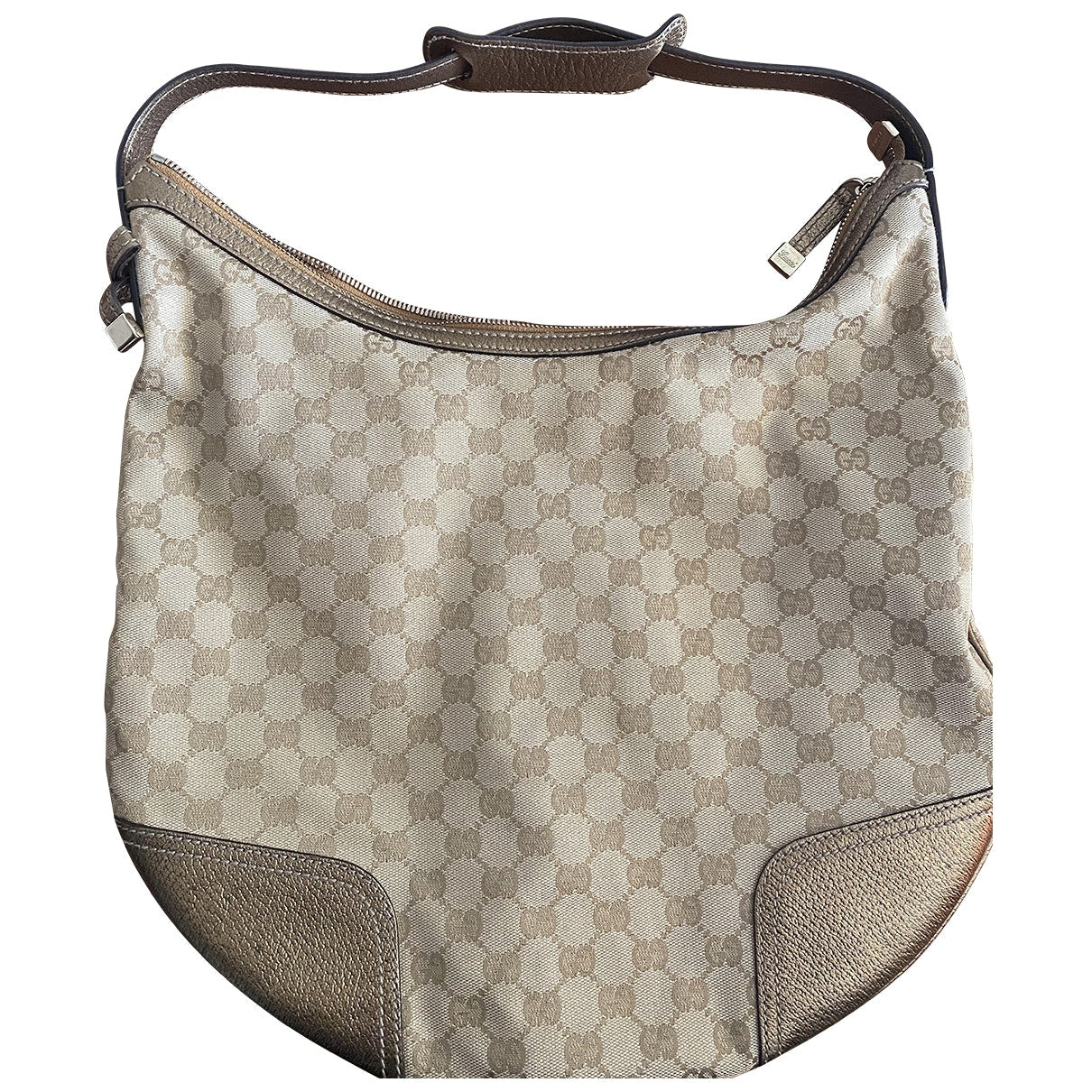 Gucci hobo beige cotton handbag