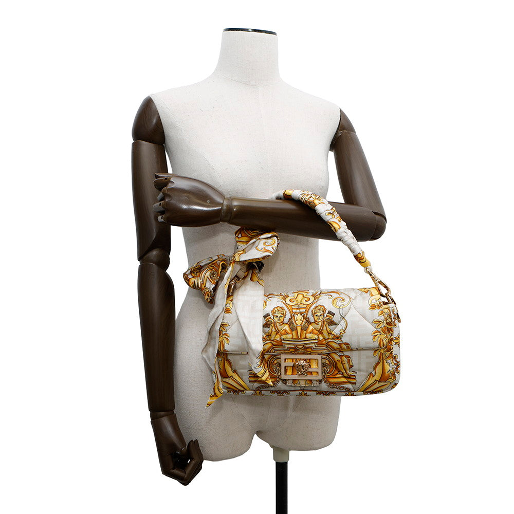 FENDI Fendace Mamma Bucket Ivory/Yellow8BR600 Nylon