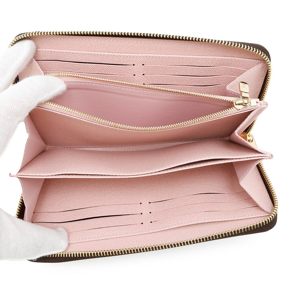 LOUIS VUITTON Zippy Wallet Rose BallerineM41894 Monogram
