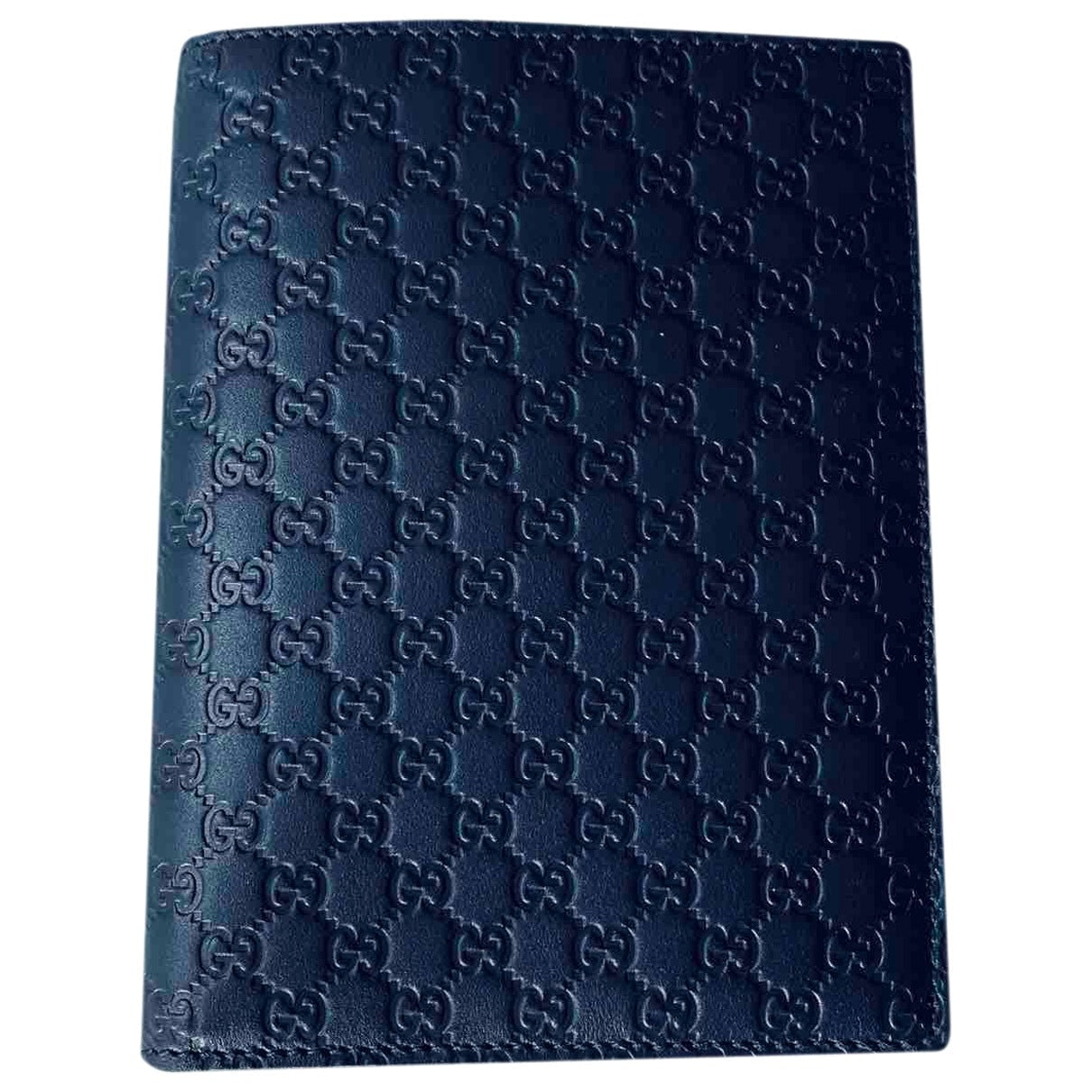 Gucci navy leather case