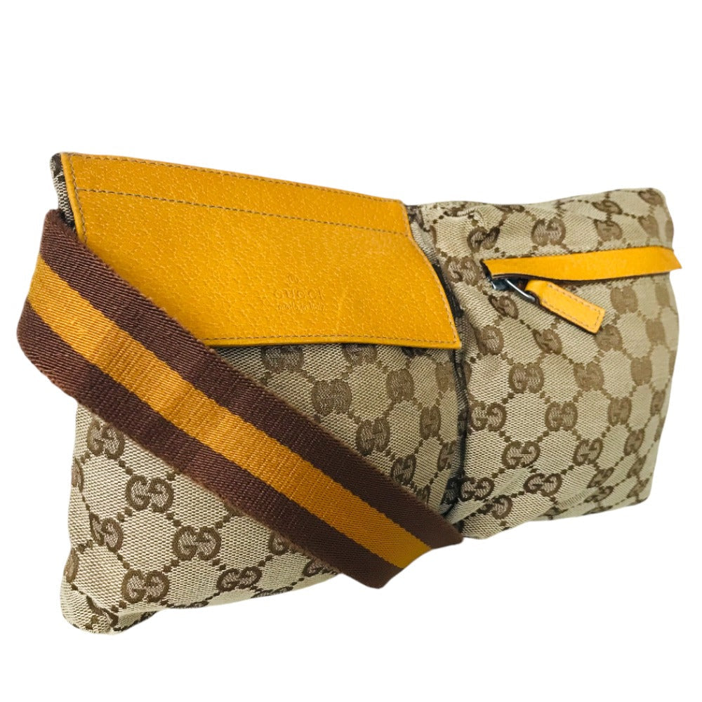 GUCCI Waist bag 28566 GG canvas beige Cross body