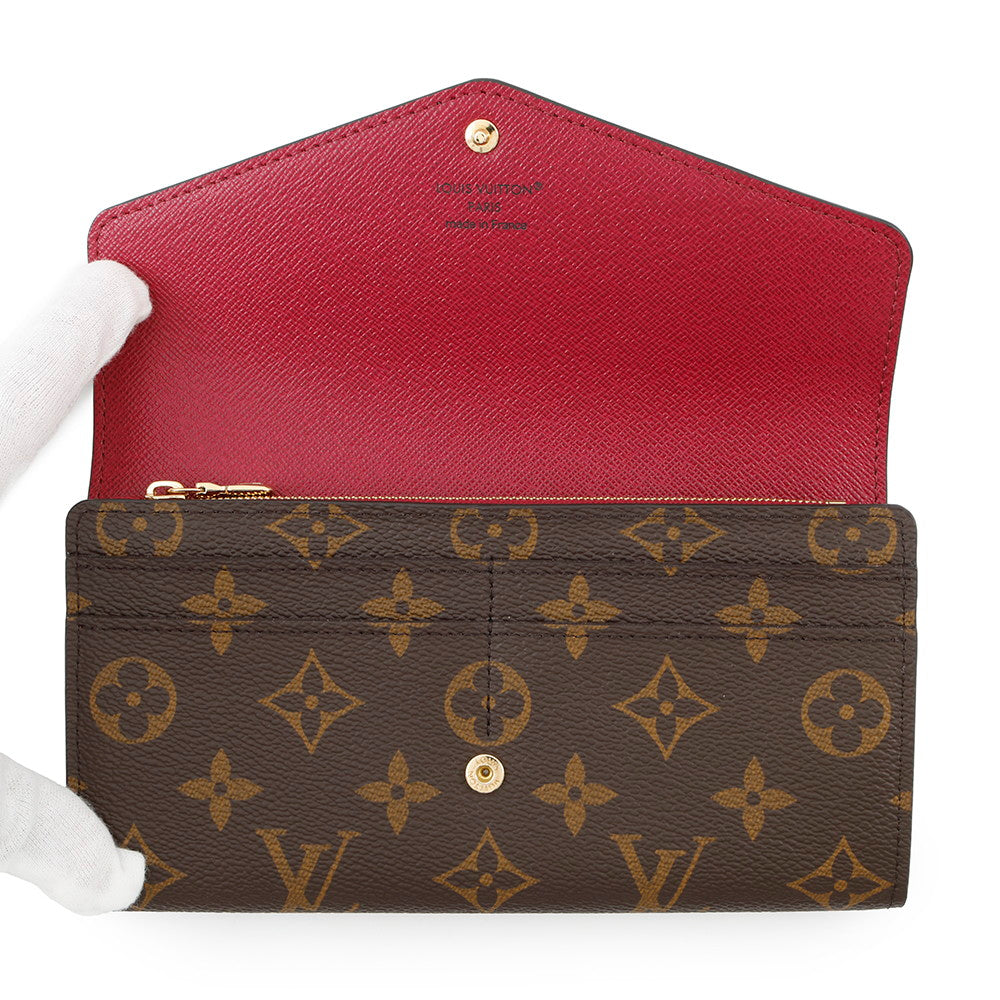 LOUIS VUITTON Portefeuille Sarah FuchsiaM62234 Monogram