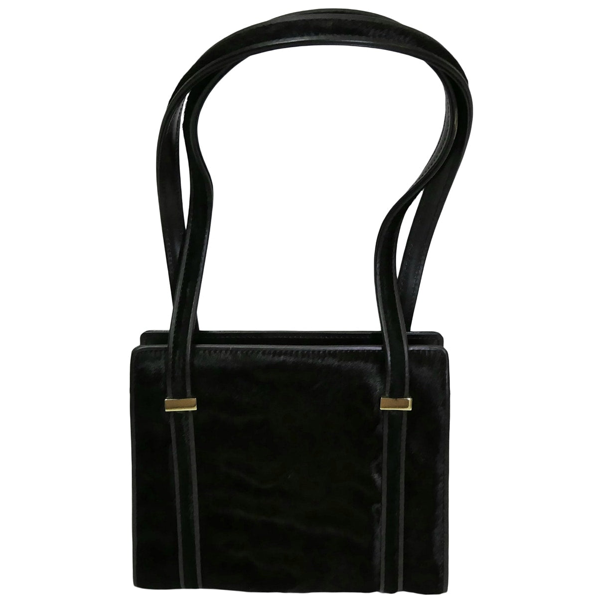 Gucci brown pony-style calfskin handbag